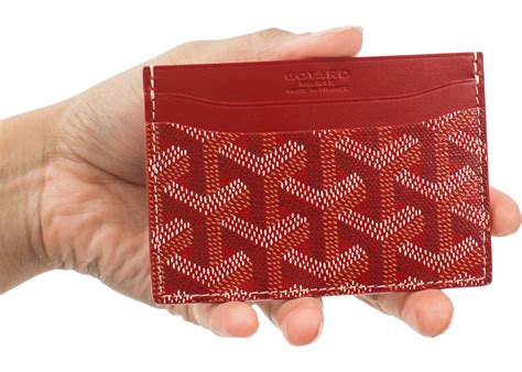 red goyard card holder|goyard card holders 2022.